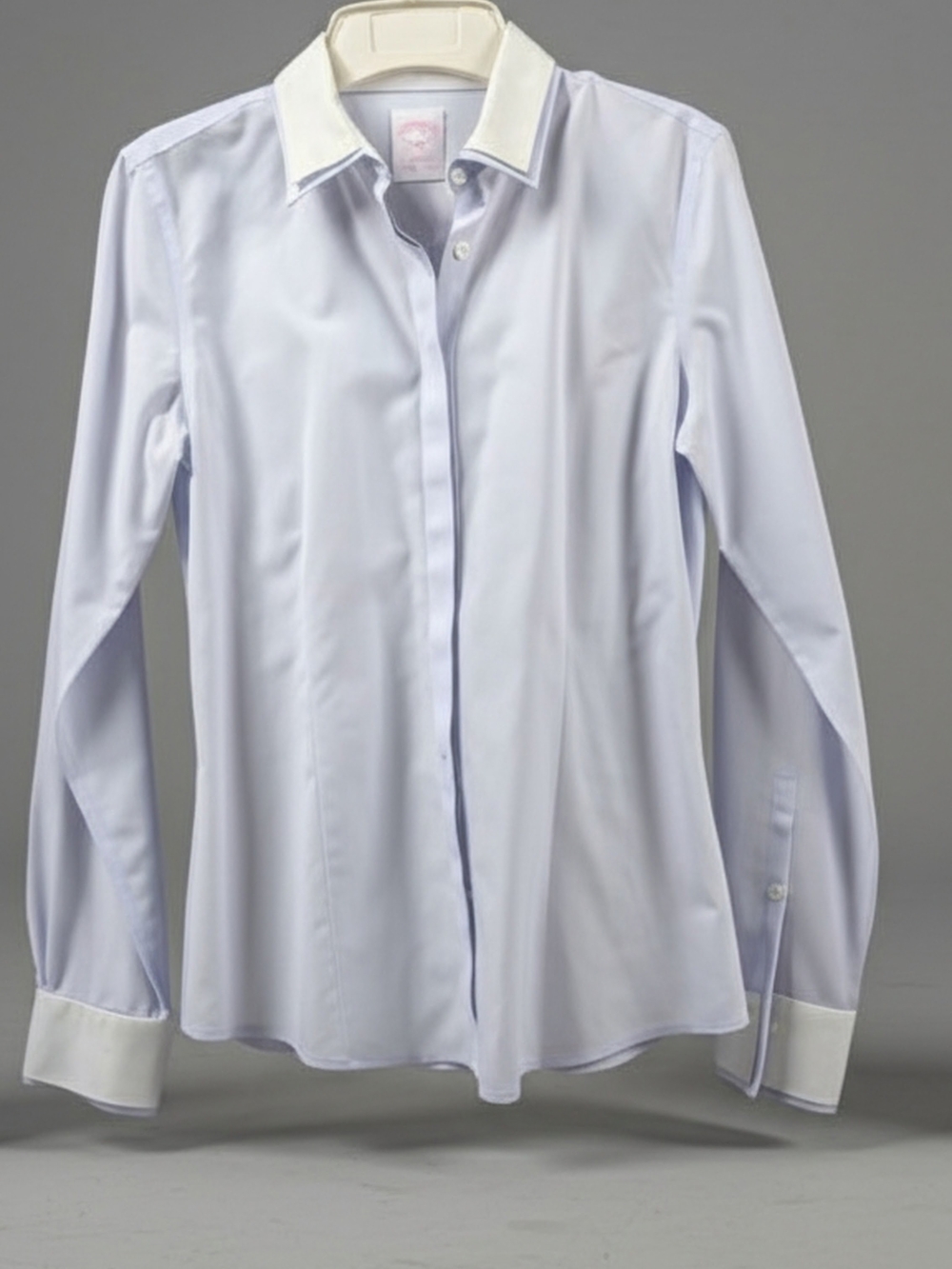 Brooks Brothers Light Blue Dress Shirt with White Contrast Collar & Cuffs